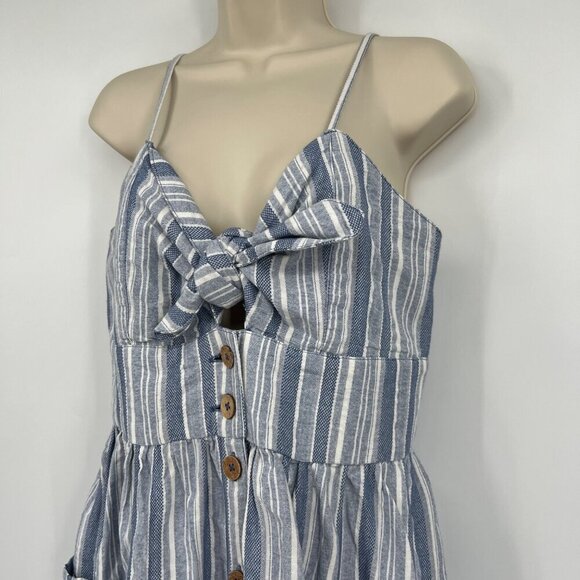 Roxy Women's Under The Cali Sun Button Front Dress Woman's size Large Cotton sum - Picture 3 of 15